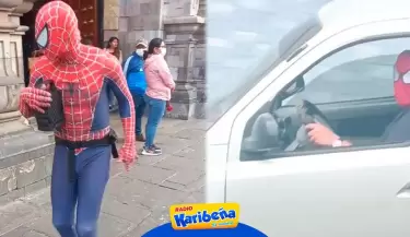 Spiderman-manejando