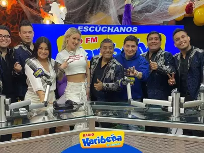 HERMANOS-YAIPEN-Y-LESLIE-SHAW-EN-RADIO-KARIBENA-PRESENTAN-FIN-DE-SEMANA