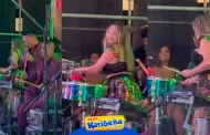 Una artista completa! Lesly guila sorprendi tocando los timbales en un concierto [VIDEO]