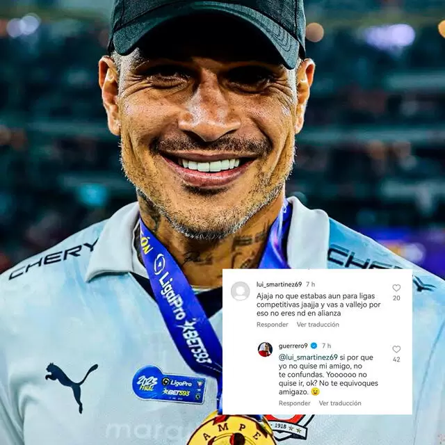 Paolo Guerrero responde comentario.