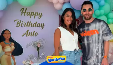 Lionel Messi celebra el cumpleaos de su esposa