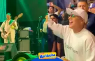 Un gran fantico! Chechito asiste al concierto de Agua Marina y canta a todo pulmn sus temas [VIDEO]