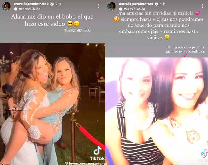 El mensaje de Estrella Torres a Lesly guila