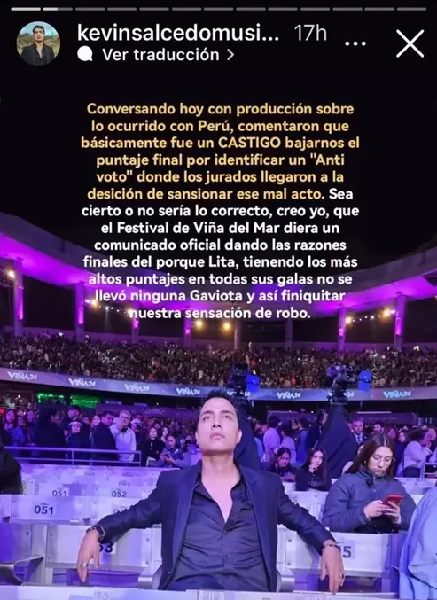 Historia de Kevin Salcedo. (Foto: Captura de pantalla)