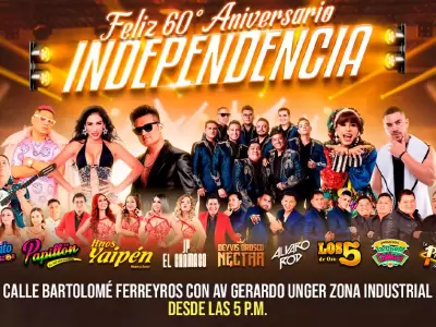 Concierto de cumbia por el 60 aniversario de Independencia