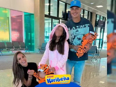 Ana Paula Consorte feliz en Per con su familia