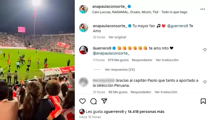 Ana Paula y Paolo Guerrero derrochan amor. (Foto: Captura de pantalla)
