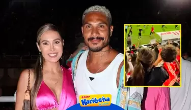 Ana Paula Consorte y Paolo Guerrero demuestran su amor tras partido con Nicaragua.