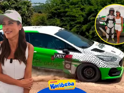 Mara Pa Copello se alarm por el debut de su hijo en el rally de automovilismo.