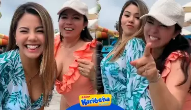 Estrella Torres y su mam realizan video