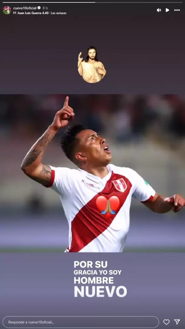 Christian Cueva agradecido con Dios