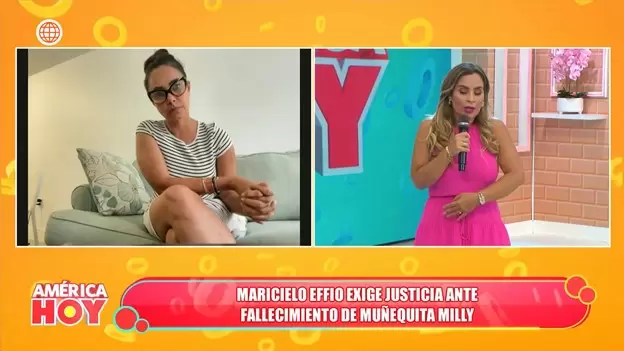 Maricielo Effio en "Amrica Hoy". (Foto: Captura de pantalla)