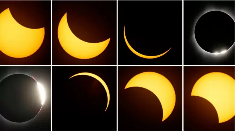 Fases del eclipse solar