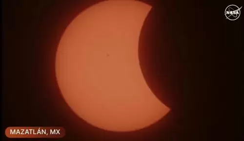 Eclipse en Mazatln, Mxico.