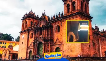 Hombre orina en catedral de Cusco
