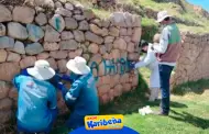 Vandalismo en Cusco! Pintan con aerosol muros inca en sitio arqueolgico Wakapunku