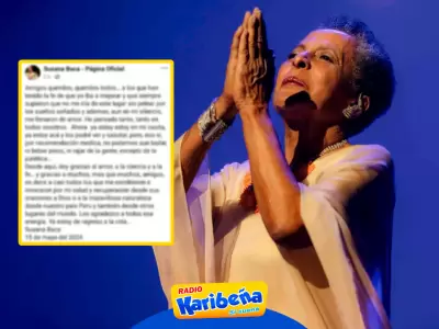 Susana Baca agradece las oraciones de sus fans