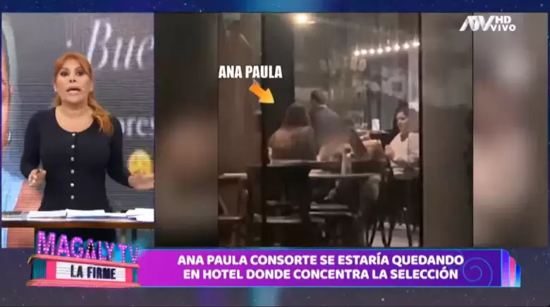 Ana Paula Consorte se hosped en el mismo hotel que la seleccin