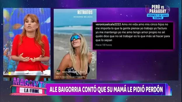 Magaly Medina habla sobre mam de Alejandra Baigorria. (ATV)