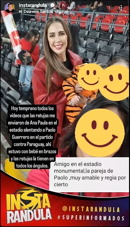Ana Paula Consorte asiste al estadio con sus hijos