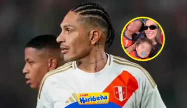 Ana Paula Consorte asiste a partido de Paolo Guerrero con sus hijos