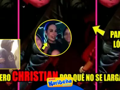 Pamela Lpez molesta tras 'escena de celos' de Christian Cueva en discoteca.