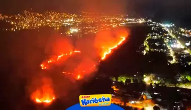 Incendio fue provocado en el borde de la pista de aterrizaje de aeropuerto de Tingo Mara.