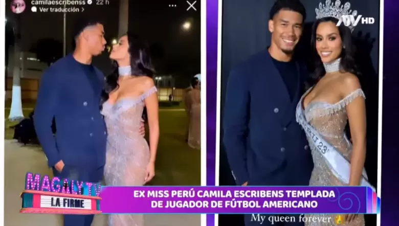 Camila Escribens y su nueva pareja