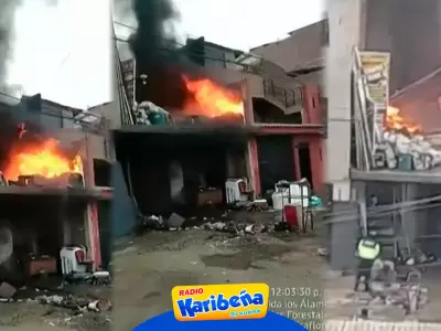 Padre e hija pierden la vida en incendio en SJM dentro de su vivienda.