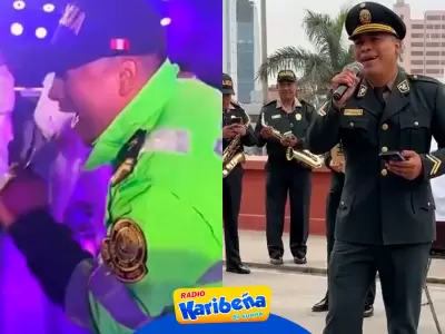 Suboficial es felicitado por la PNP por su talento musical