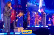 Sorprendieron! Nickol Sinchi y su hijo cantan el tema "Vuelve" en concierto de Corazn Serrano