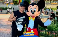 Los prohibidos! Chechito dej sorprendido a Mickey Mouse con su paso de baile en Disneyland