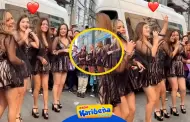 Se divirtieron! Las chicas de Corazn Serrano sorprendieron a sus fans cantando en Gamarra