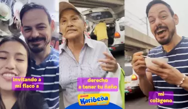 Mark Vito es sorprendido por mujer en Gamarra