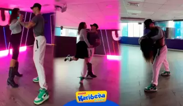 Melissa Paredes y Anthony Aranda practican coreografa para su boda