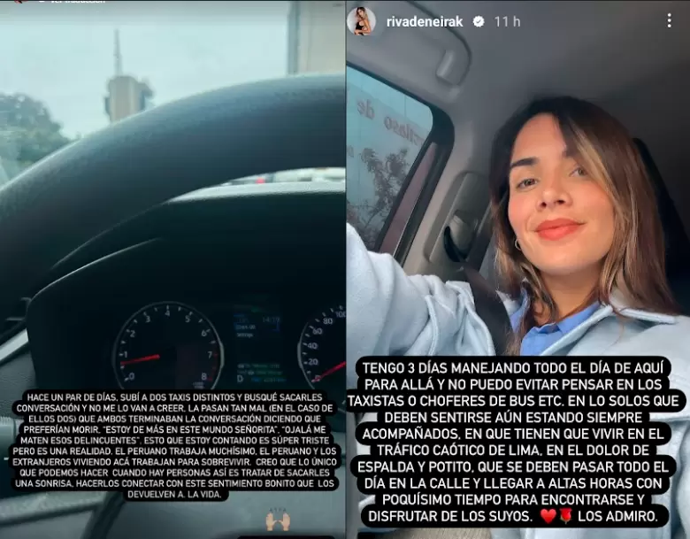 Declaraciones de Korina en redes