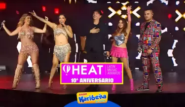 Yahaira, lvaro Rod, Amy Gutirrez, Cielo Torres y Ernesto en Premios Heat