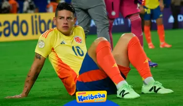 James Rodrguez se lamenta tras perder la Copa Amrica