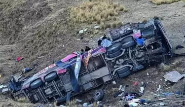 Accidente de bus interprovincial en Ayacucho
