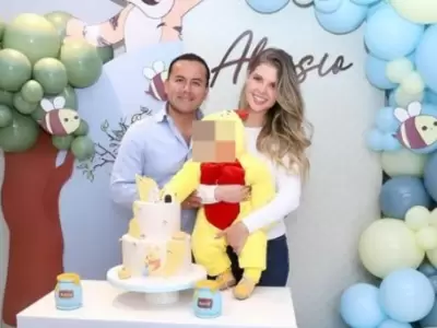 Brunella Horna y Richard Acua celebran 8 meses de Alessio