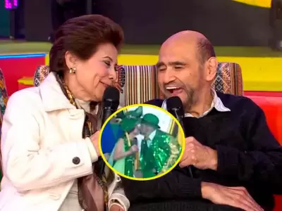 Irma Maury y dgar Vivar protagonizan beso en el circo