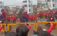 Fiestas Patrias: Caballo cae encima de su jinete tras perder el control durante el desfile militar