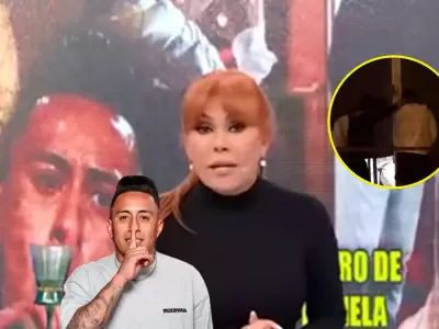 Christian Cueva criticado por Magaly Medina por orinar en la calle.