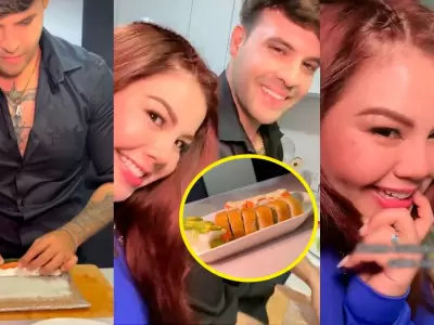 Estrella Torres muestra el talento culinario de su esposo