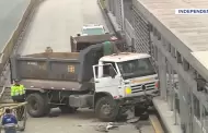 Accidente en el Metropolitano! Camin invade y choca contra estacin Pacfico: Hay un herido