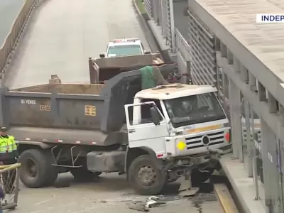 Accidente en el Metropolitano en la estacin Pacfico