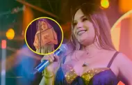 Fue muy especial! Lesly guila recibi regalo de un fan que la conmovi en pleno show de Corazn Serrano