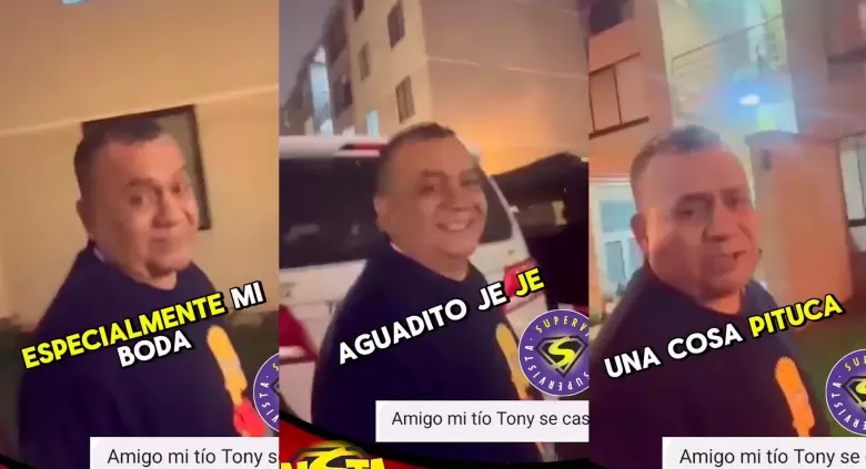 Tony Rosado hablando de su boda