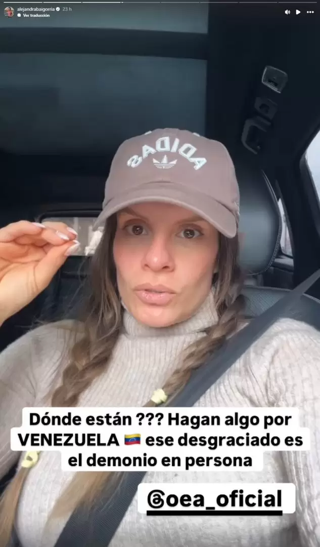 Alejandra Baigorria contra Nicols Maduro