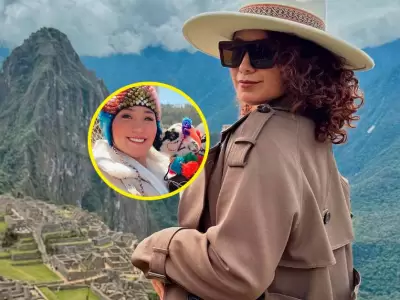 Ana Luca Urbina de vacaciones en Machu Picchu con su familia